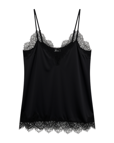 black lace tank top