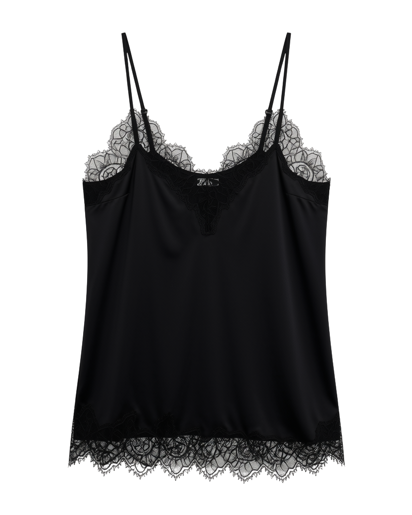 black lace tank top