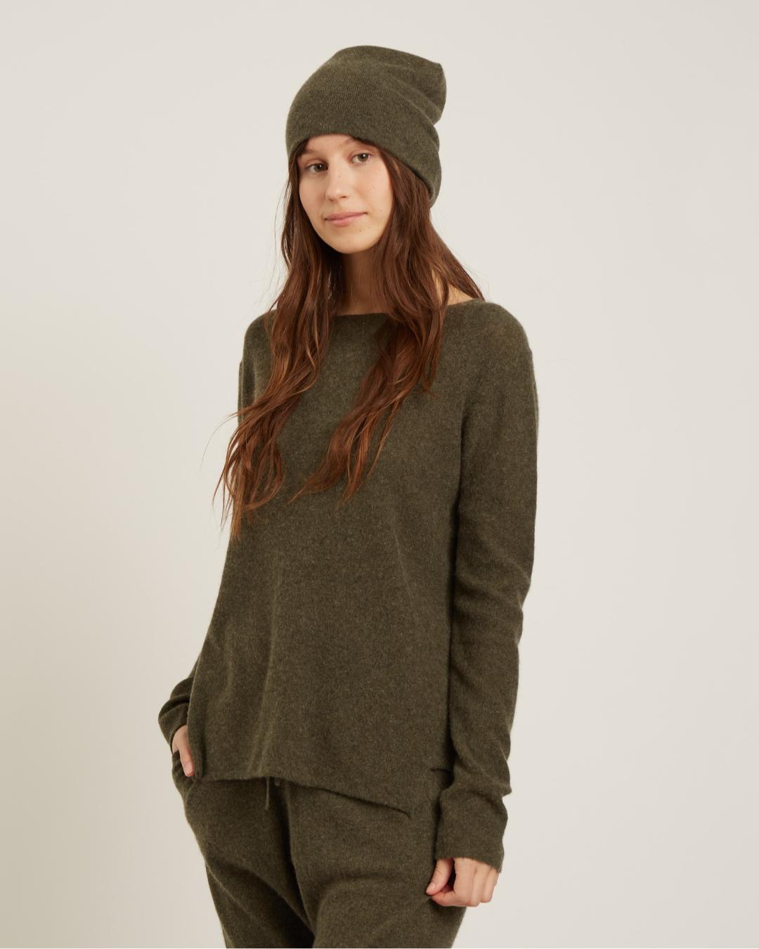 wool sweater in green