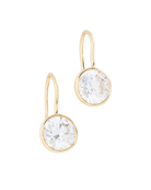 gold drop earrings with diamond