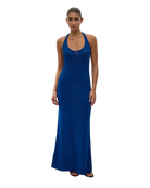 maxi dress in cobalt blue