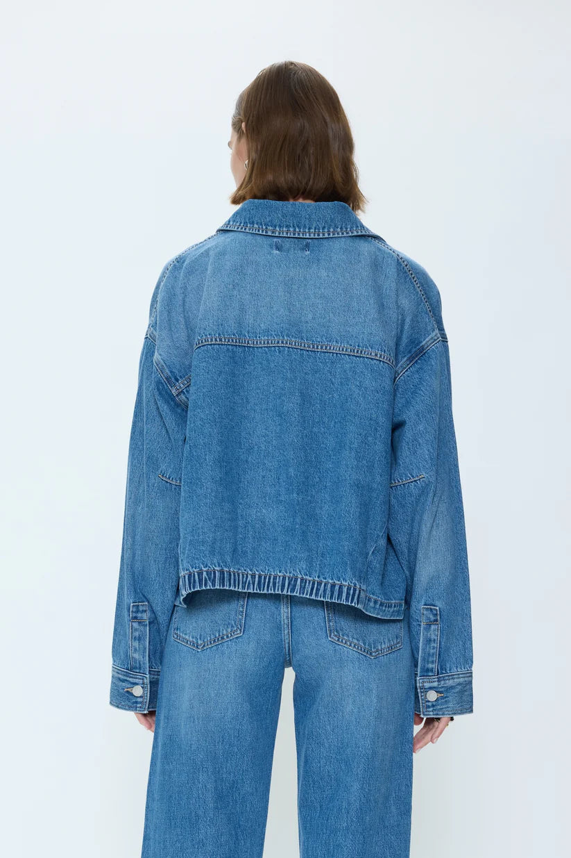 blue denim jacket