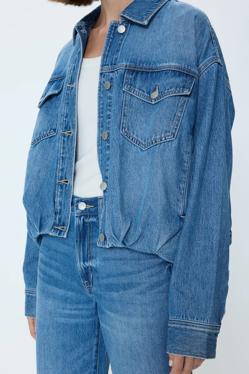 blue denim jacket