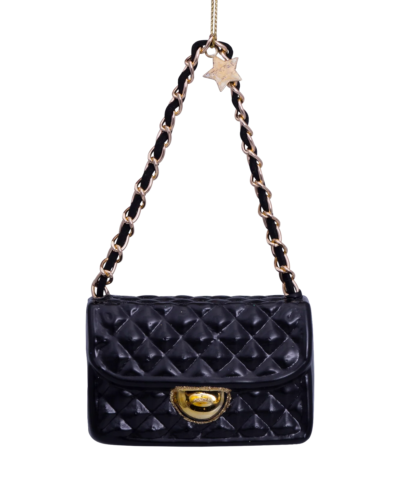 black purse ornament
