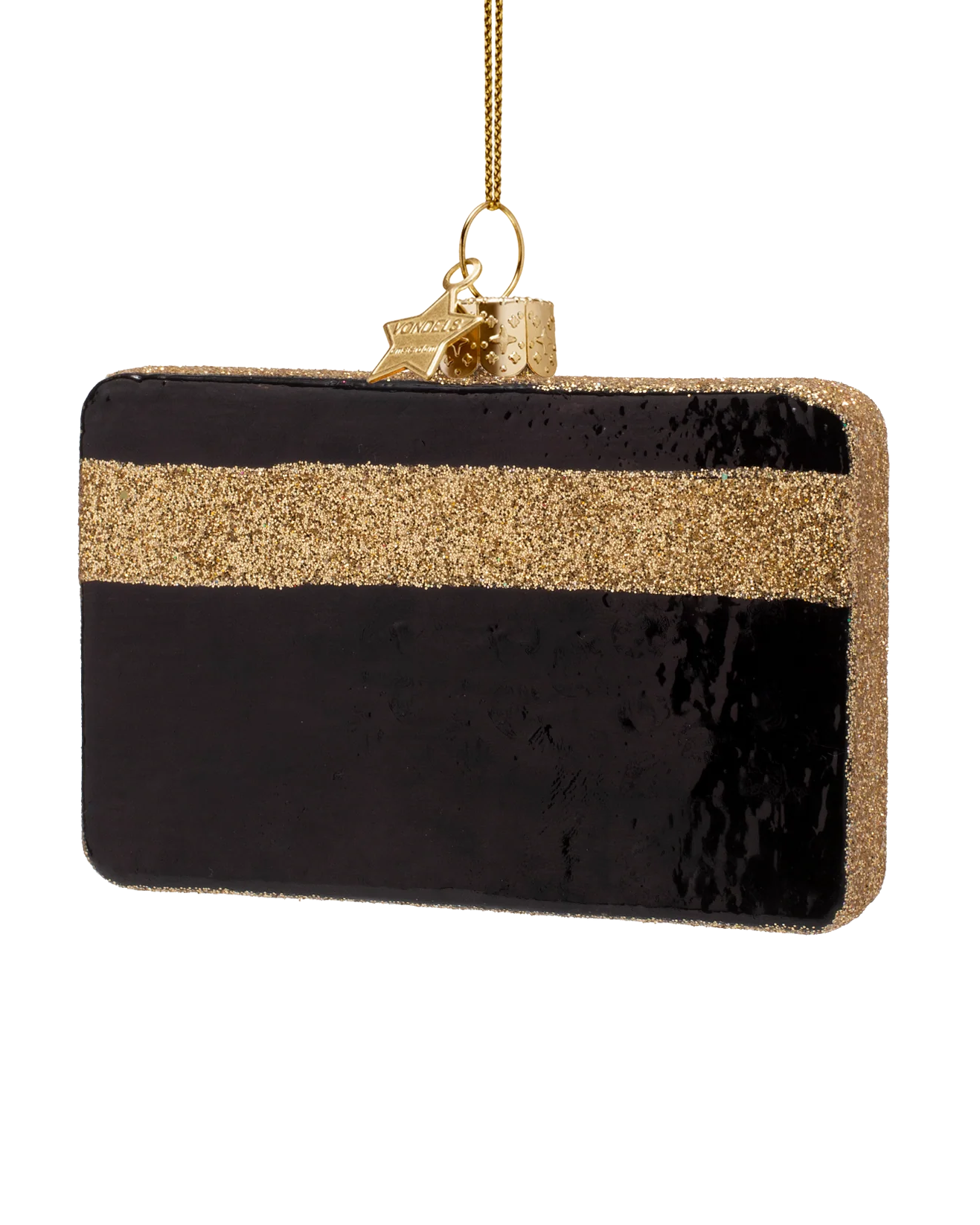 black credit card ornament