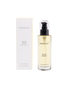 body oil in glass container