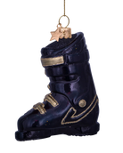 black ski boot ornament