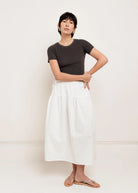 crop t-shirt in dark grey