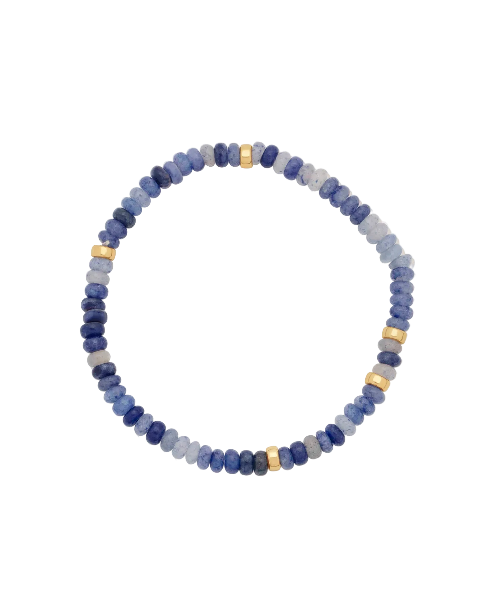 blue beaded bracelet