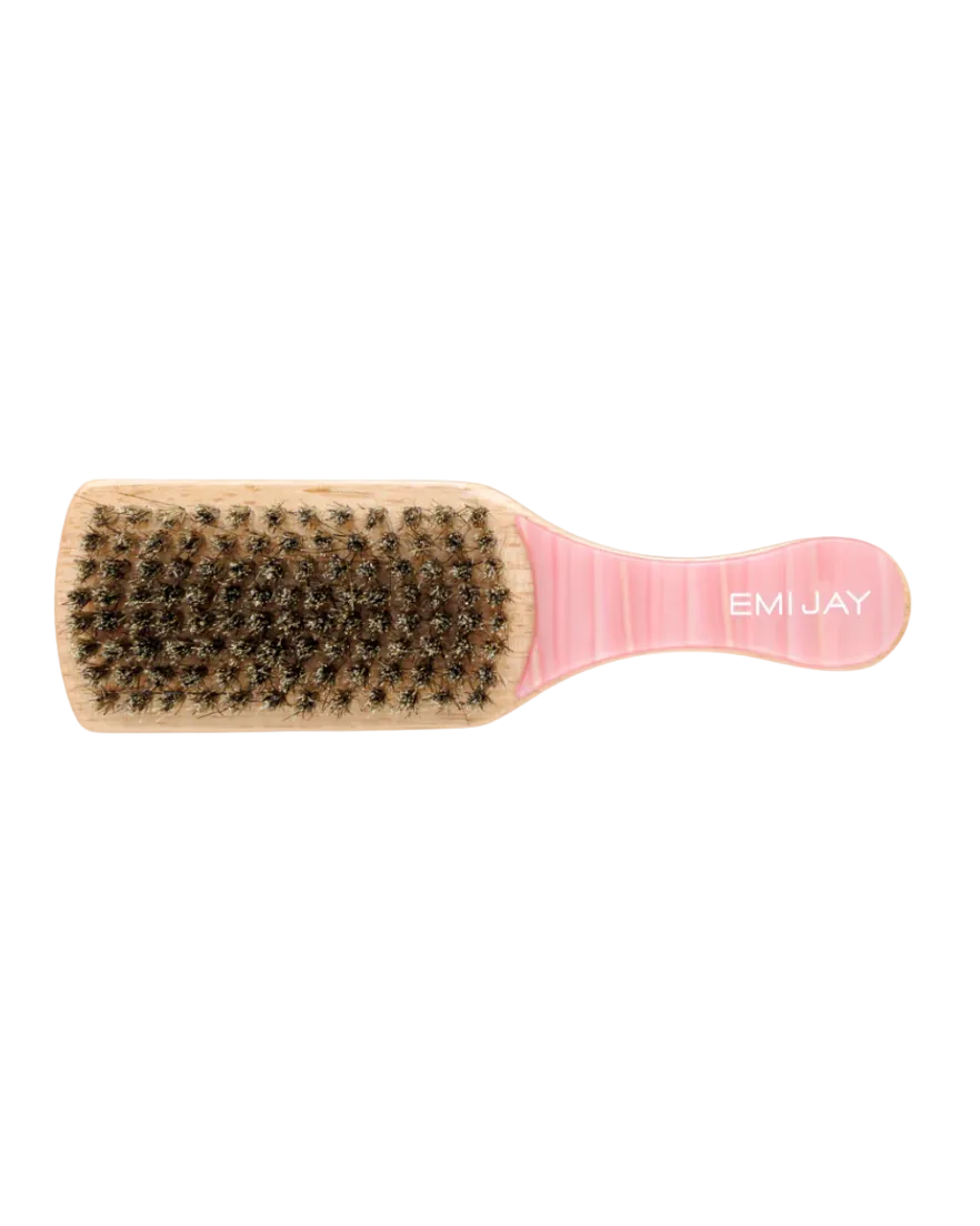 small bristle brush in pink