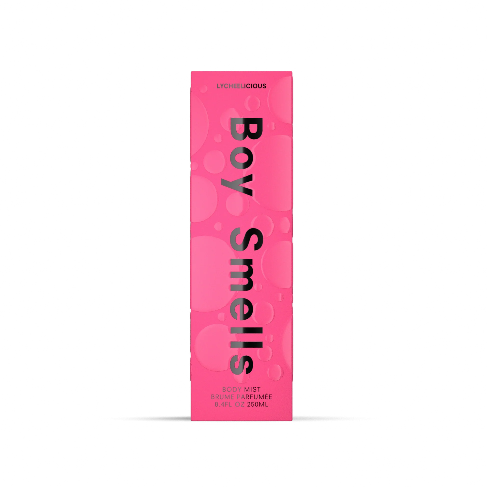 body mist in a pink container