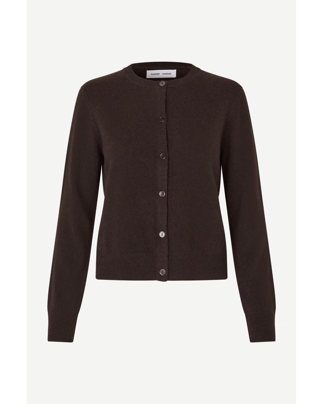 brown cashmere cardigan