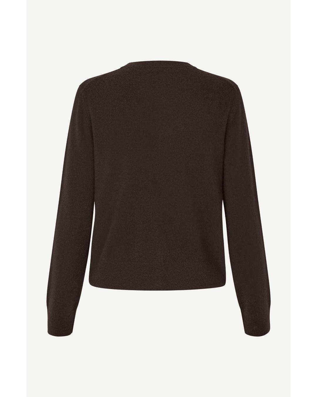 brown cashmere cardigan