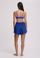 blue cover up shorts
