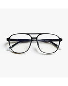 black framed aviator reading glasses