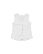 white button tank top 