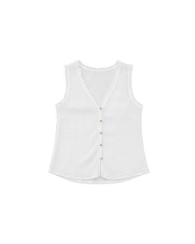 white button tank top 