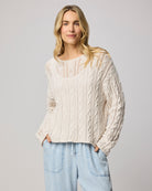 cream cable knit sweater