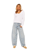 long sleeve top with v-neck