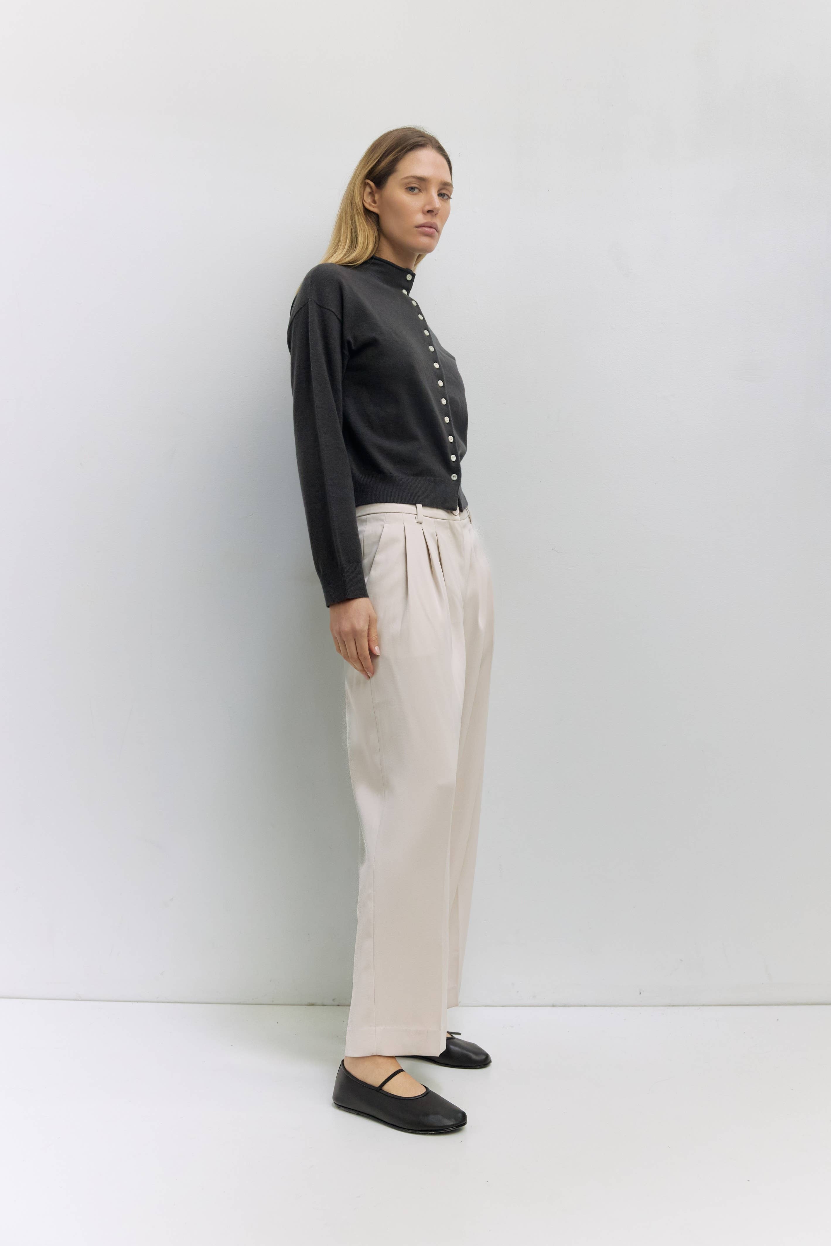 black button cardigan