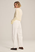 off white tapered pant