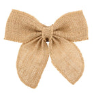 burlap bow for a bottle of wine