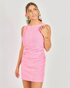 mini dress in pink