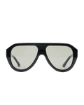 chunky black aviator sunglasses