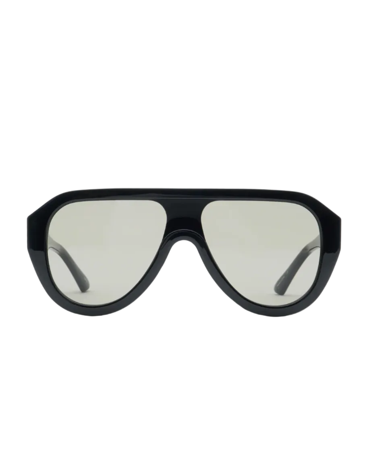 chunky black aviator sunglasses