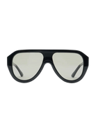 chunky black aviator sunglasses