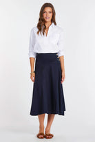 white poplin pullover blouse with collar