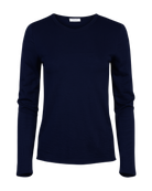 long sleeve dark navy top