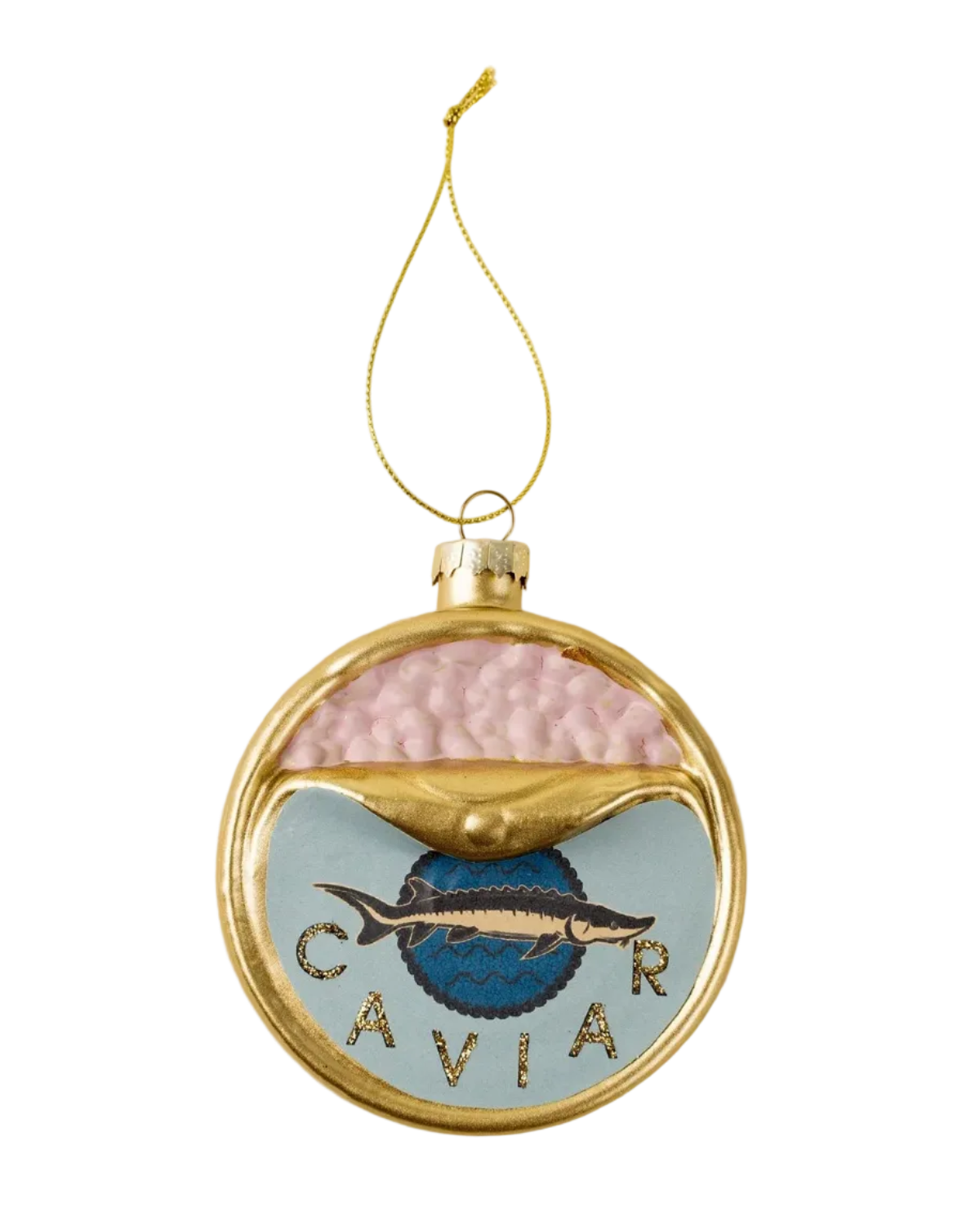 caviar tin ornament