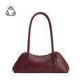 burgundy slim shoulder bag