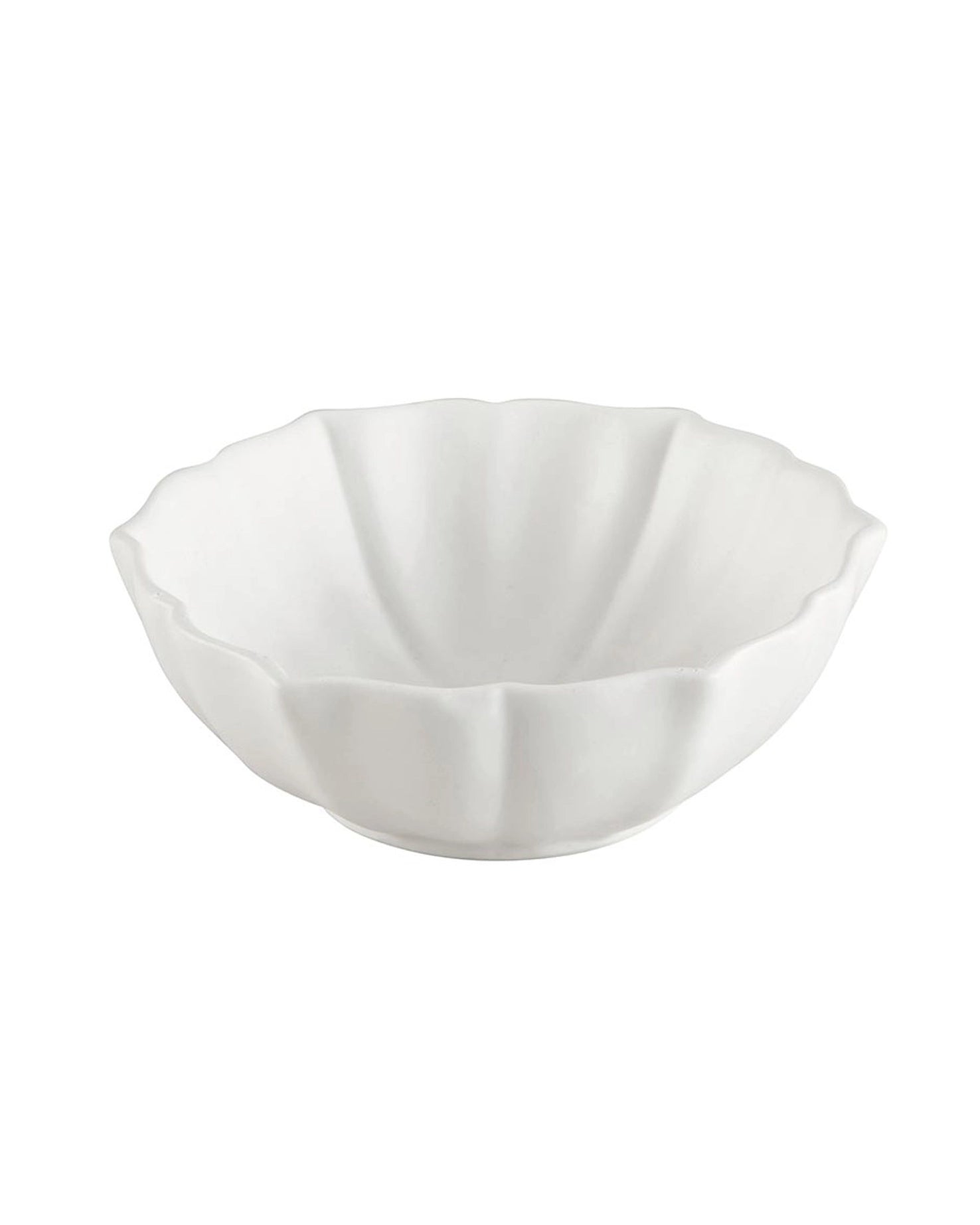 a decorative white bowl