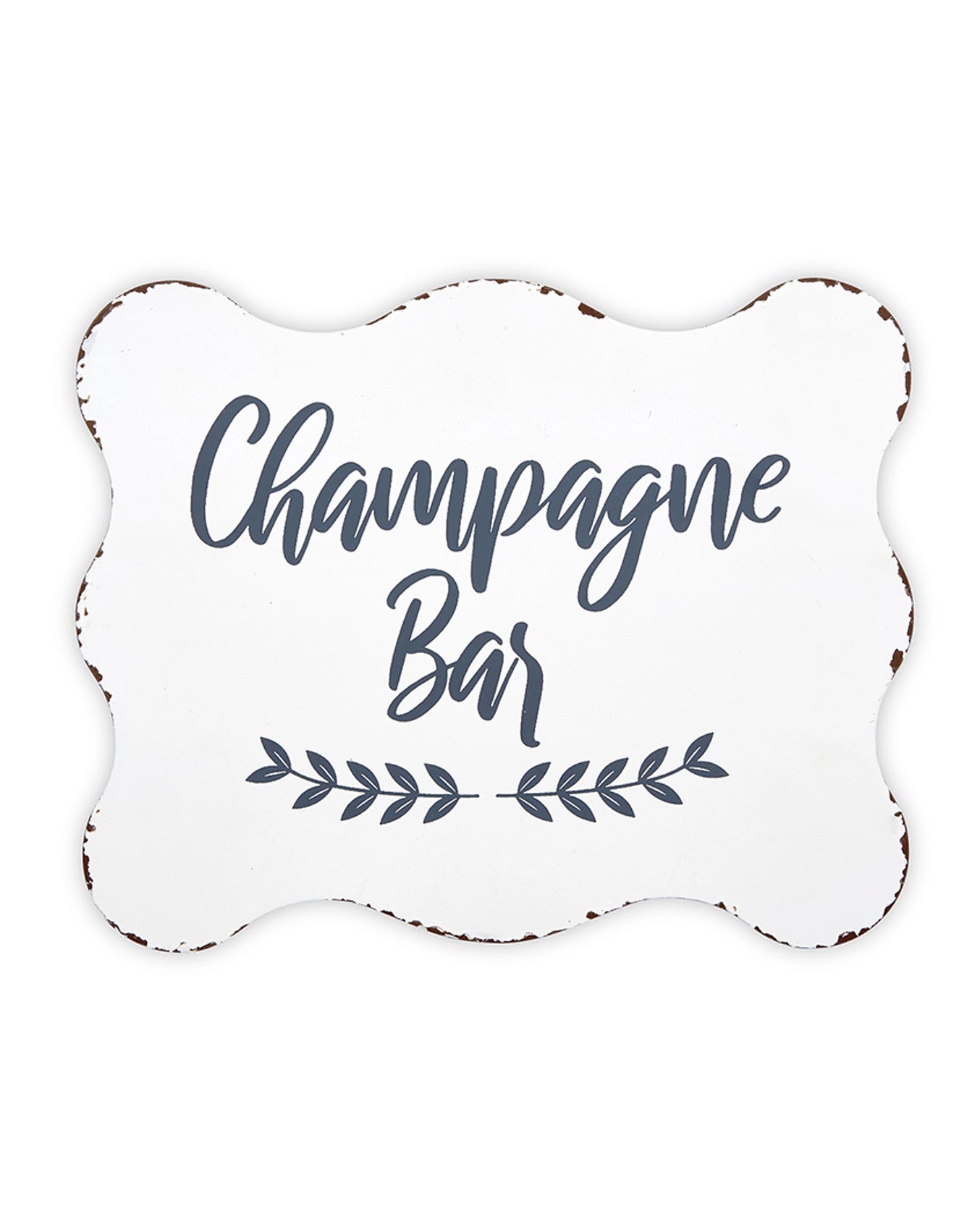 a picture of a sign that says champagne bar