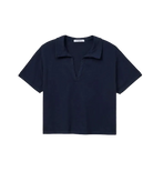 navy short sleeve polo shirt