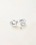 chunky silver hoops