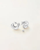 chunky silver hoops