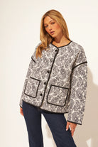 quilted jacket in black 