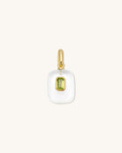 emerald birthstone charm