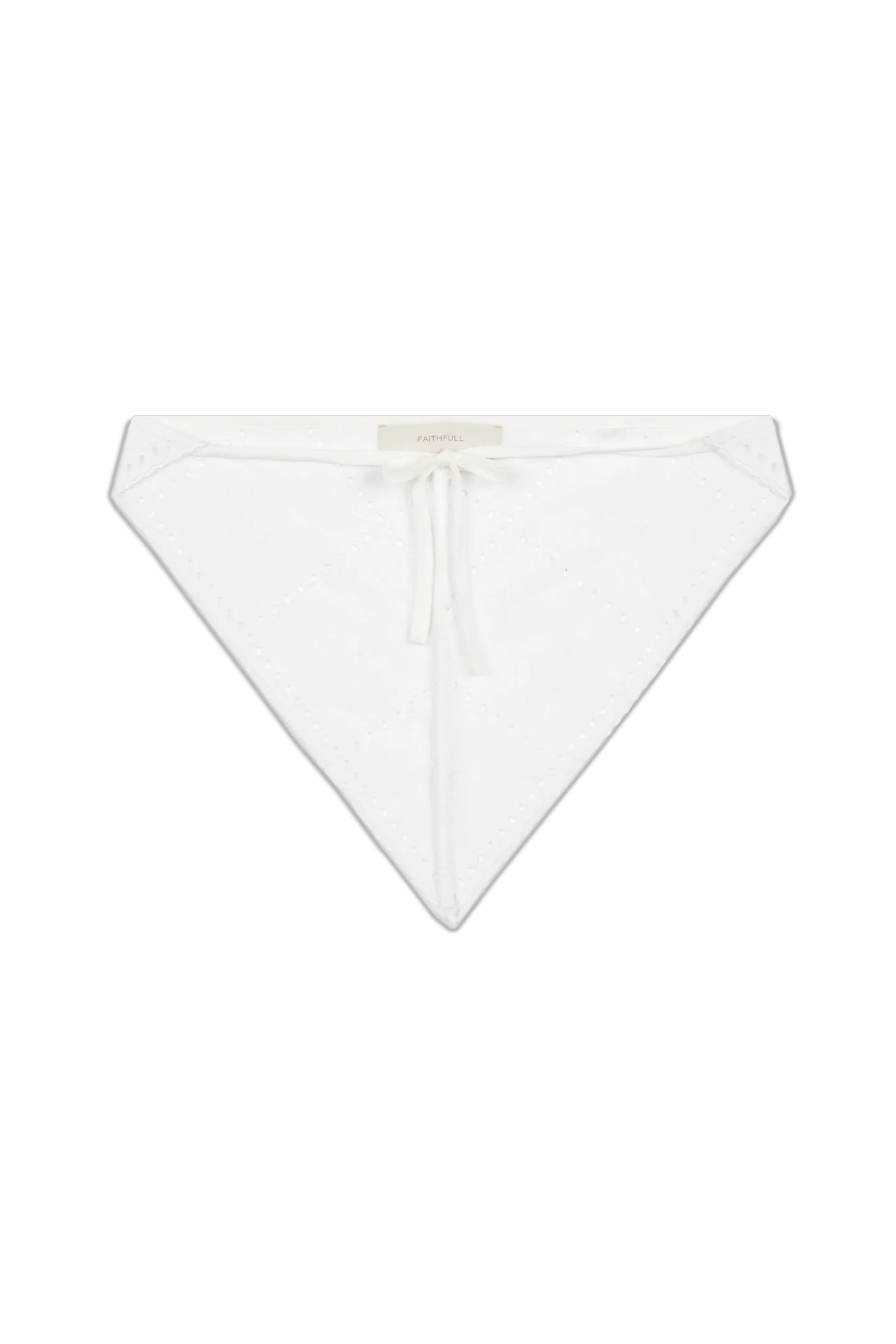 white eyelet headtie