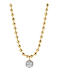 gold necklace with diamond pendant 
