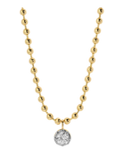 gold necklace with diamond pendant 