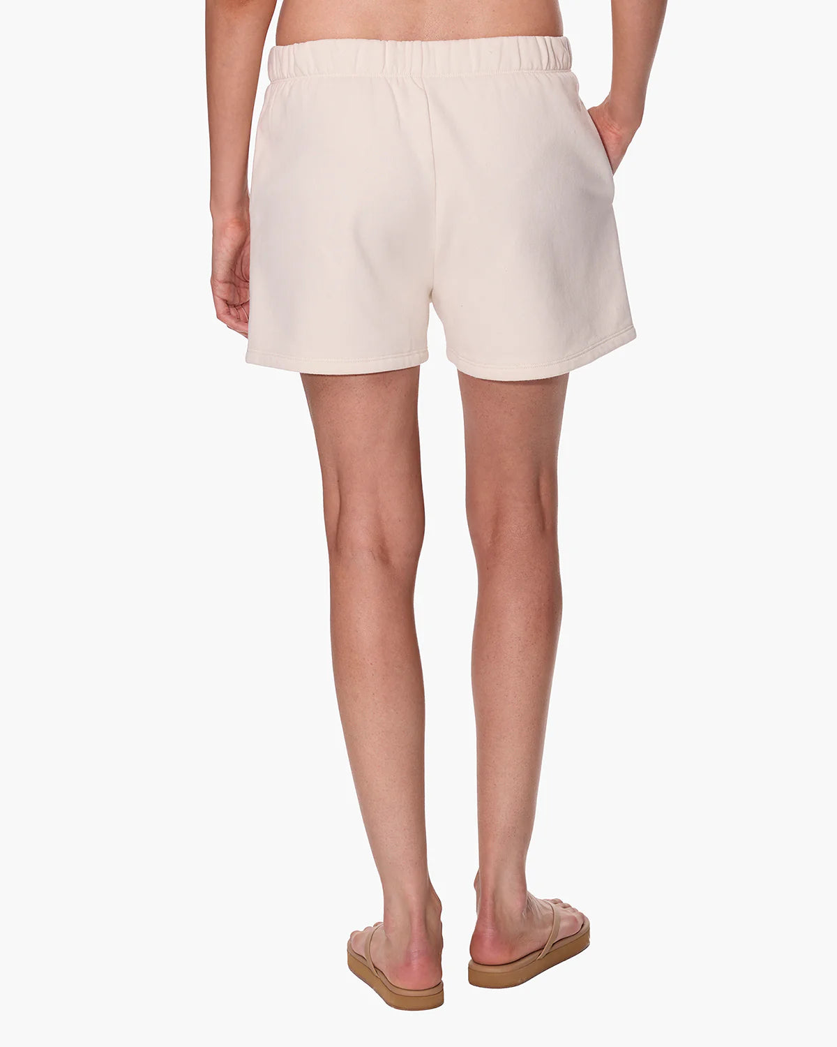 sweat shorts in beige
