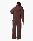 brown zip up hoodie