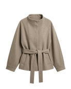 short coat in light brown