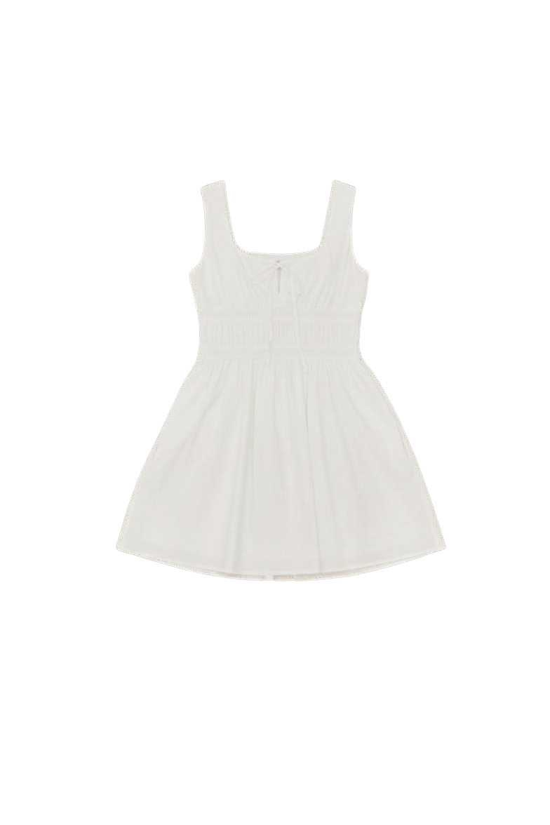mini dress in white