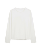 basic long sleeve white tee