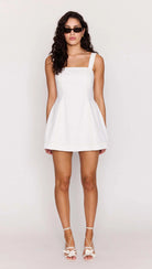 white denim mini dress 